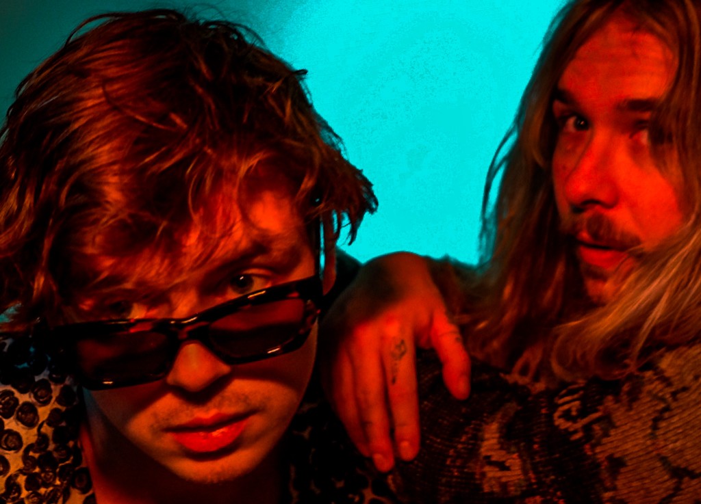 Bear the Ant in moody teal and red lighting